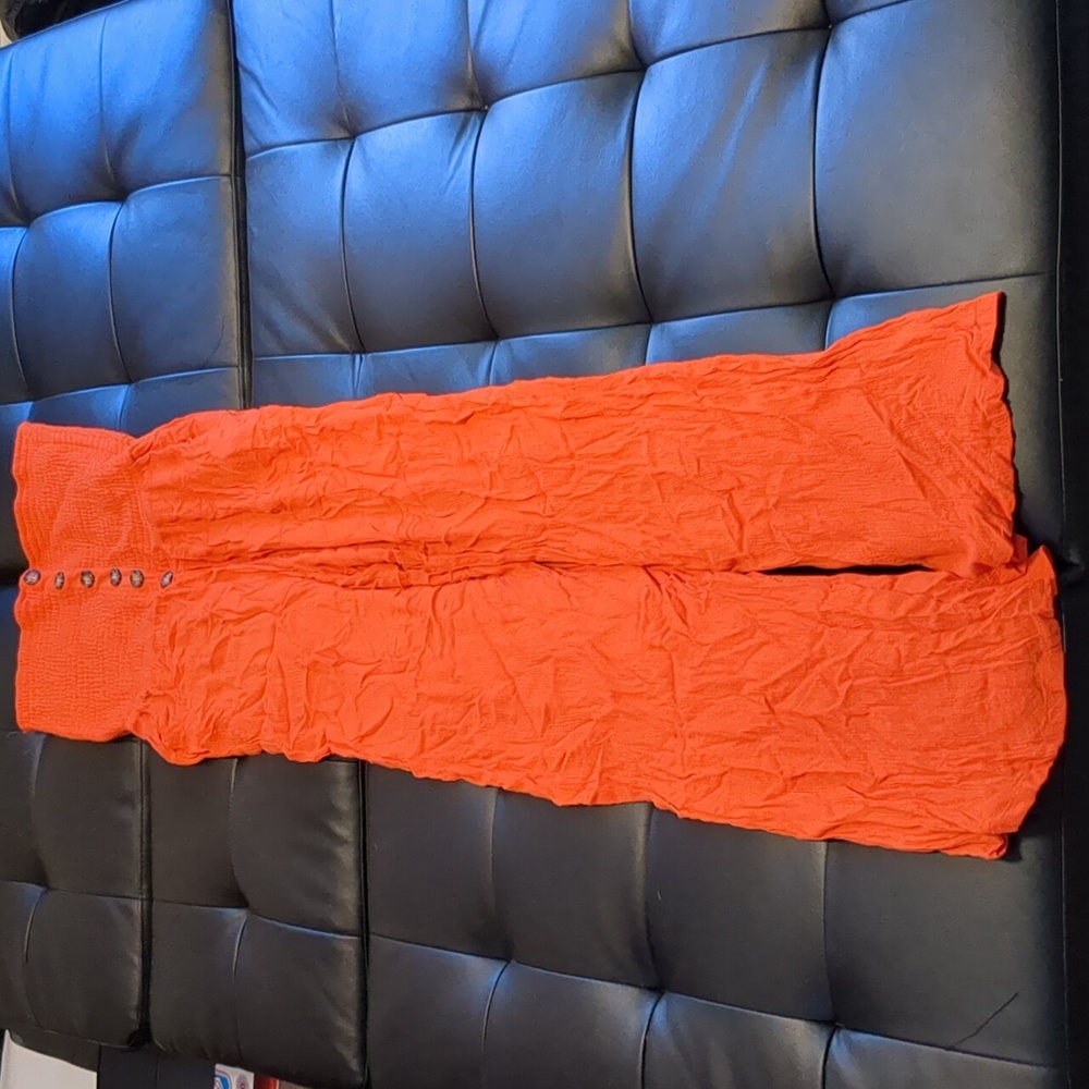 Women's VENUS Strapless Romper Pants orange size 8